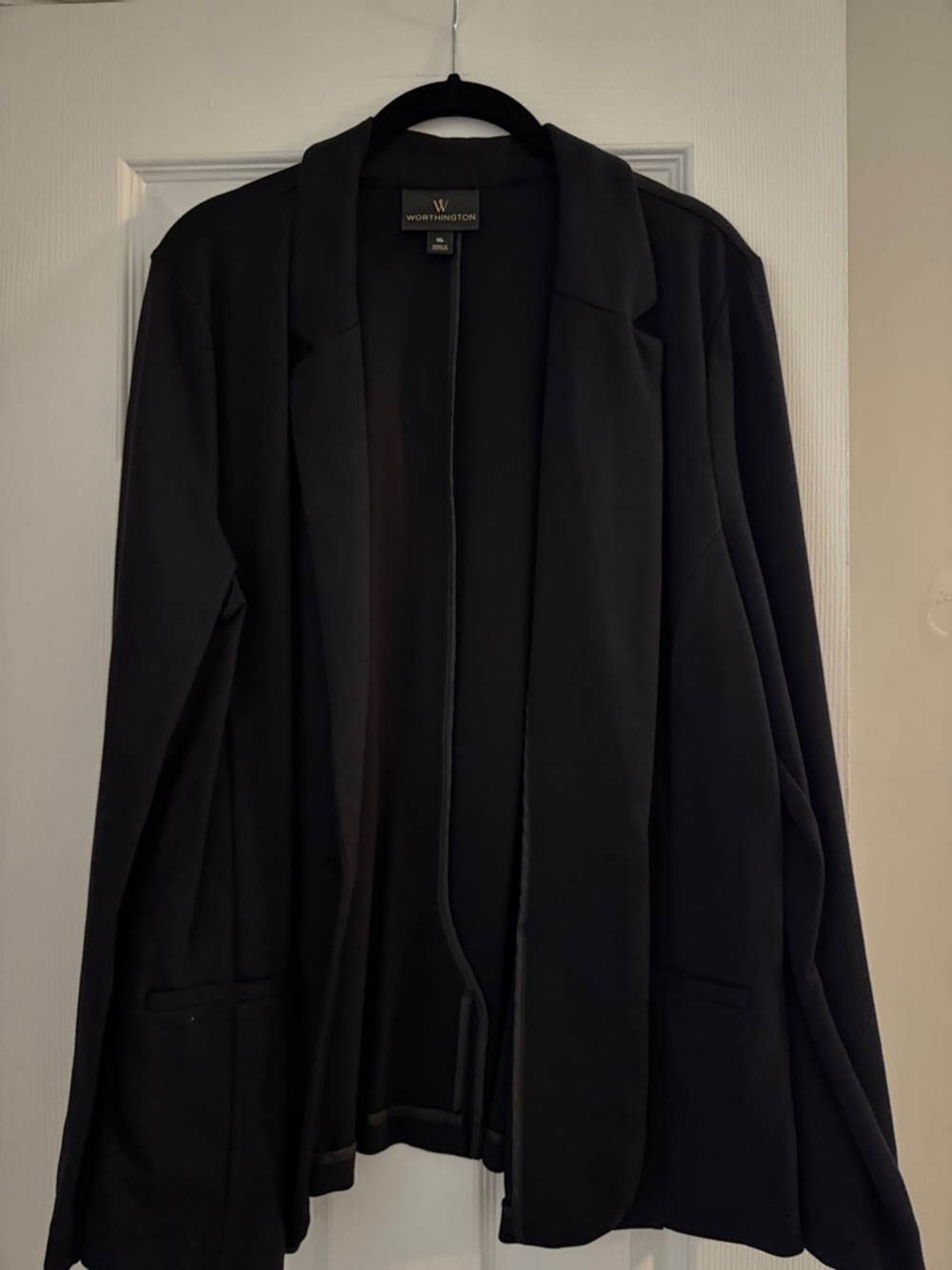 Worthington Black Open Front Blazer